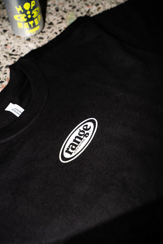 Range Oval Logo Tee - Black