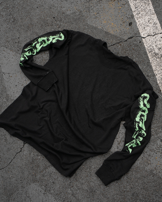 Double Down Long Sleeve - Faded Black