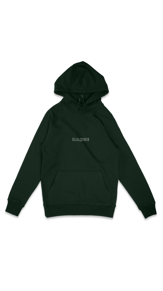 Range Embroidered Hoodie - Pine Green