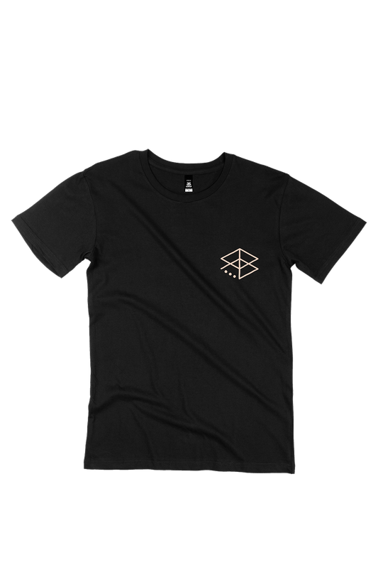 Classic Logo Tee - Black & Salmon