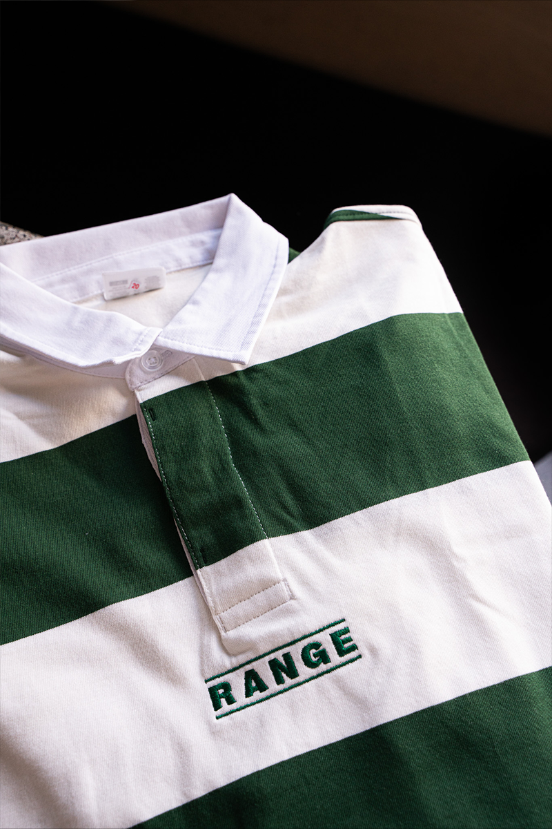 Range Rugby Jersey - White & Green