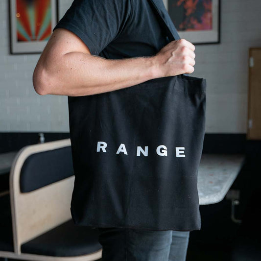 Range Brewing Minimalist Canvas Tote - Black