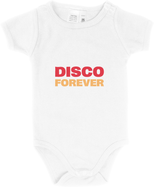 DISCO Forever Kids Onesie - White