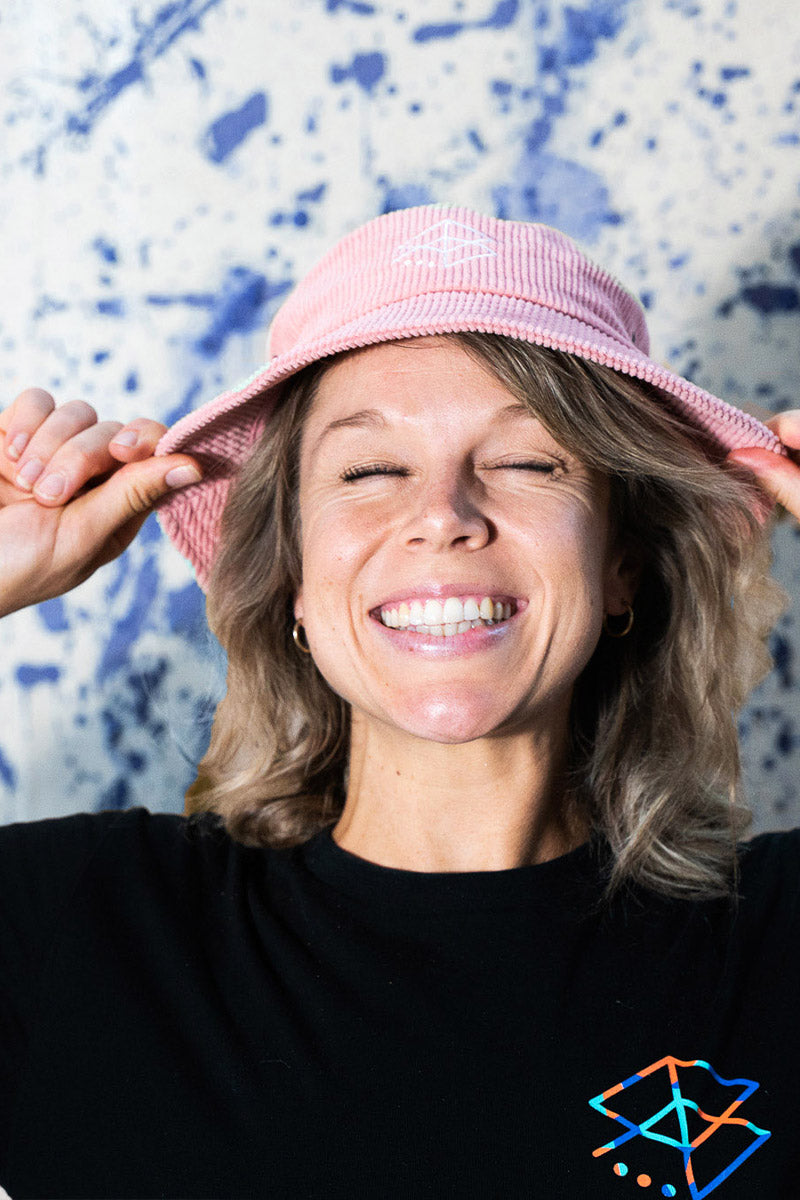 Cord Bucket Hat - Pink